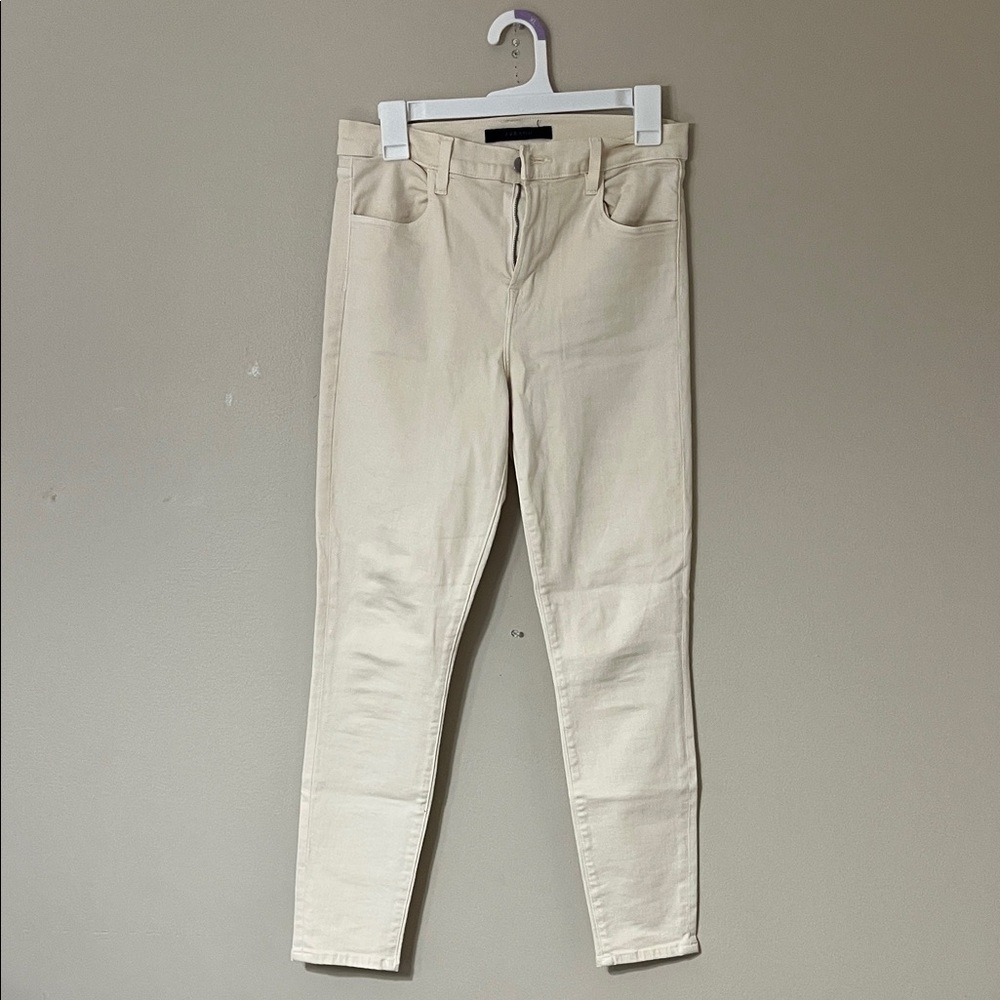 J Brand Cream Skinny Jeans for Women
